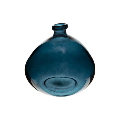 f- Vase bonbonne verre recyclé bleu orage - Forum+